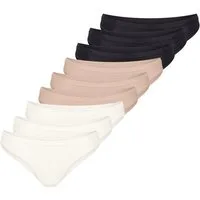 sloggi Minislip 9er Pack GO Daily Cotton (Spar-Set, 9-St) Mini Slip - Baumwolle - Atmungsaktiv - Natürliche Materialien