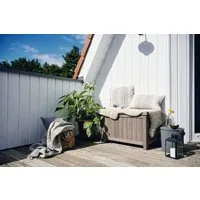 BUTENKIST Gartenbox HENRIETTE, Aufbewahrung aus Holz, Aufbewahrungsbox, für Balkon, Garten, Terrasse