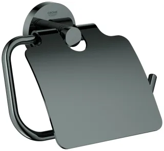 GROHE WC-Papierhalter Essentials 40367 mit Deckel hard graphite, 40367A01 40367A01