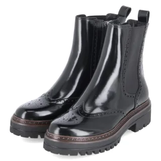 Tamaris Chelsea Boots - Gr. 37 - Schwarz - Synthetik
