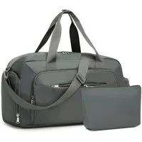 KONO Reisetasche Vielseitiges Reise Wochenendtaschen Set mit Schuhfach Kosmetiktasche