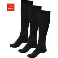 Bench. Kniestrümpfe Herren Wollkniestrümpfe, uni, weicher Abschluss (Packung, 3-Paar) Herrenkniestrümpfe mit wärmender Wolle
