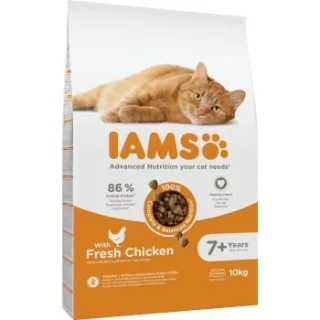 IAMS Advanced Nutrition Trockenfutter Katze, Senior, Huhn 10 kg