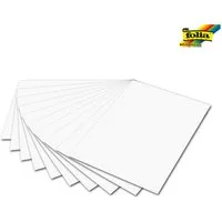 Folia Bastelkartonpapier folia Fotokarton, 100 x 70 cm, 300 g/qm weiß, DIN B1