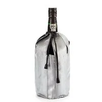 Arte Regal Wein- und Sektkühler GEL FLASCHENKÜHLER mit Kordel grau Champagnerkühler Kühlmanschette 62, Weinkühler