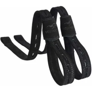 Equinate Slimline Mono Steigbügelriemen Columbia aus Wildleder schwarz 60 cm