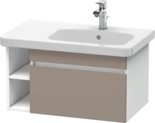 Duravit DuraStyle Waschtischunterbau wandhängend Basalt & Weiß Matt 730x448x398 mm - DS639304318 DS639304318