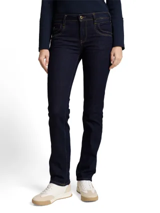 Tom Tailor - TTALEXA STRAIGHT Jeans Rinsed Blue Denim - Gr. - 30