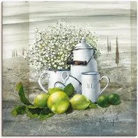 Artland Wandbild Stillleben mit Milchkanne, Arrangements (1 St), als Leinwandbild, Poster in verschied. Größen