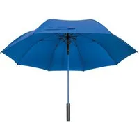 Macma Stockregenschirm Stockschirm mit Ring am Griff / Automatik-Regenschirm / Farbe: blau