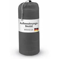 Bestlivings Steppbett + Kopfkissen inkl. Beutel für Reisen/Camping, Füllung: Polyester, Aufbewahrungsbeutel Ø22cm x 52cm für das Betten-Set