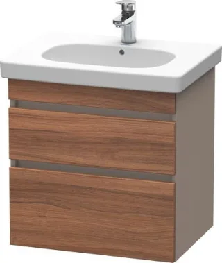 Duravit DuraStyle Waschtischunterbau wandhängend Nussbaum & Basalt Matt 600x453x610 mm - DS648307943 DS648307943