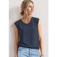 STREET ONE Shirttop mit Elastiksaum