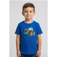 Blue Seven T-Shirt bequeme Passform, ohne Verschluss, bedruckte Optik