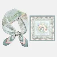 Zaewry Seidentuch Stirnband Quadratischer Haar-Bandanas-Schal für Damen