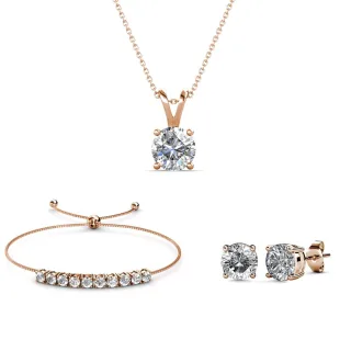 Crystal Mia Sets – Roségold und Kristall