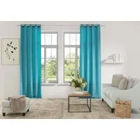 OTTO home Vorhang Parry (2 St), Ösen, blickdicht, Polyester, 2-er Set, blickdicht, monochrom, basic