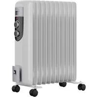 TroniTechnik Heizgerät Ölradiator Mobile Elektroheizung 7 Rippen, 1500Watt, 2500 W, energiesparend, Elektroheizung, 2500Watt