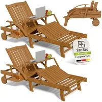 Juskys Multifunktionsliege SunScape, 2 St., 4-fach verstellbare Rückenlehne, 3-fach verstellbare Beinablage
