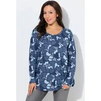 Ulla Popken T-Shirt Shirt Herzen Classic Rundhals Langarm