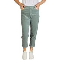 DENIMFY Chinohose Damen Hose DFYLisa Mom Fit Freizeithose mit Stretch