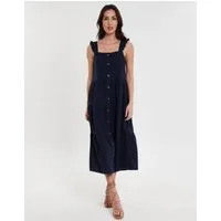 Threadbare Sommerkleid THB Oak Flutter mit Knöpfen