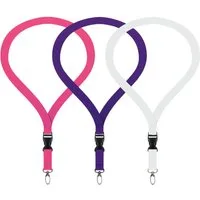 WEBBOMB Schlüsselanhänger 3x Lanyard unbedruckt Schlüsselbänder Schlüsselband Umhängeband 20 mm