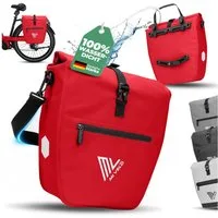 MIVELO Fahrradtasche Gepäckträgertasche wasserdicht inkl. Gurt für Umhängetasche, Zwei Varianten wählbar