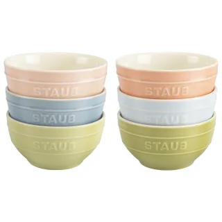 Staub Ceramique Schüssel Set Macaron 12 cm / 6-tlg, Keramik