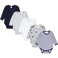 TupTam Langarmbody TupTam Jungen Baby Body Langarm Unifarben 5er Pack