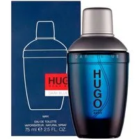 BOSS Eau de Toilette Hugo Dark Blue Man, Glasflakon, Parfüm EDT, Herrenduft