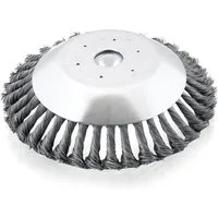 Bituxx Drahtbürste Metall Unkrautbürste für Freischneider Ø 200 mm, (MS-18139)