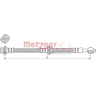 Metzger Bremsschlauch hinten rechts Nissan X-Trail 1