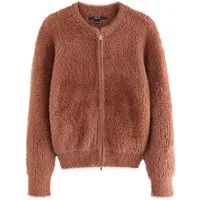 Next Strickjacke Bomberjacke mit Reißverschluss, Bär (1-tlg)