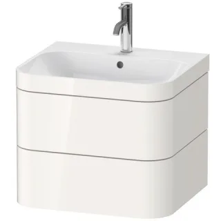 Duravit Happy D.2 Plus c-bonded Set wandhängend Weiß Hochglanz 575x490x480 mm - HP4635O2222 HP4635O2222