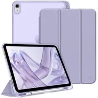 Fintie Tablet-Hülle für iPad 11 Generation 11‘’ 2025 (A16), iPad 10 Generation 10.9'' 2022, ultradünn, mit Stifthalter, transparenter Rückseite, Auto Schlaf/Wach