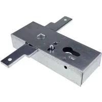 ASSA ABLOY Garagentorantrieb Garagentorschloss – seitlich schließend – PZ 60/9 – Kastendicke 32 mm, mit Schließfunktion: Drehzuhaltung (Nachtfunktion), (1-tlg., 1846/05), 6 mm Anschluss – verzinkt