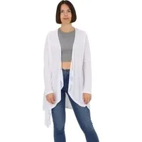 malito more than fashion Cardigan malito Damen Cardigan langarm asymetrisch 806 assymetrisches langarm Basic Jäckchen