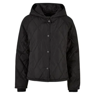 Urban Classics - Kapuzenjacke Gesteppt für Damen (Schwarz)