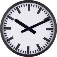 EUROTIME Wanduhr Bahnhofsuhr BIG 35cm 59540-05