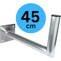 Schwaiger SAT-Halterung 715156, (bis 0 Zoll, Wandabstand 45cm, Durchmesser 48mm, silber)