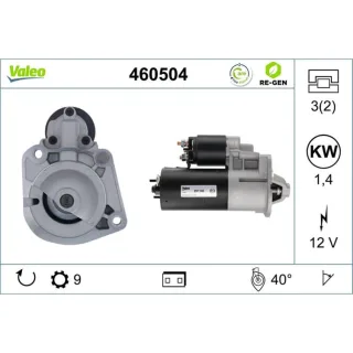 Valeo Starter 1,4 kW Renault Volvo 460504