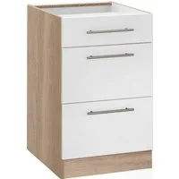 wiho Küchen Unterschrank Cali 50 cm breit, mit 2 großen Auszügen ohne Arbeitsplatte