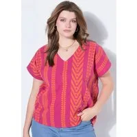 Studio Untold Druckbluse Blusenshirt oversized Jacquard-Muster