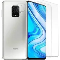 CoolGadget Schutzfolie Panzerfolie für Redmi Note 9 Pro, (Spar-Set 4in1, 2x Displayschutz, 2x Kameraschutz), Panzerglas Schutzfolie für Xiaomi Redmi Note 9 Pro Folie