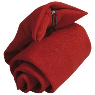 Premier Tie - Schlichte Herren-Krawatte mit Clip (2er-Pack) (Rot)