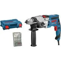 Schlagbohrmaschine GSB 20-2 Professional blau/schwarz, 850 Watt, L-CASE + Steinbohrer-Set