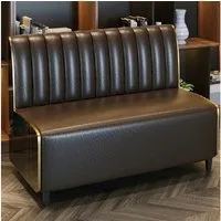 Muxing 2-Sitzer Gastronomie Sitzbank 2 Sitzer gepolstert – Gastro Bank Diner Sofa, 1 Teile, für Restaurant, Café & Barl