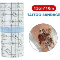 OSTWOLKE Wundpflaster 10M Tattoo Verband Repair Sticker Aufkleber Schutzfolie Atmungsaktiv, Wasserfest, Transparent