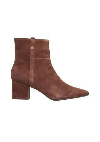 s.Oliver BLACK LABEL - Velours-Stiefeletten braun - Gr. - 36